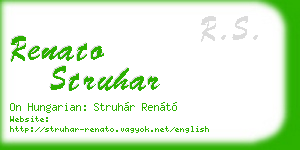 renato struhar business card